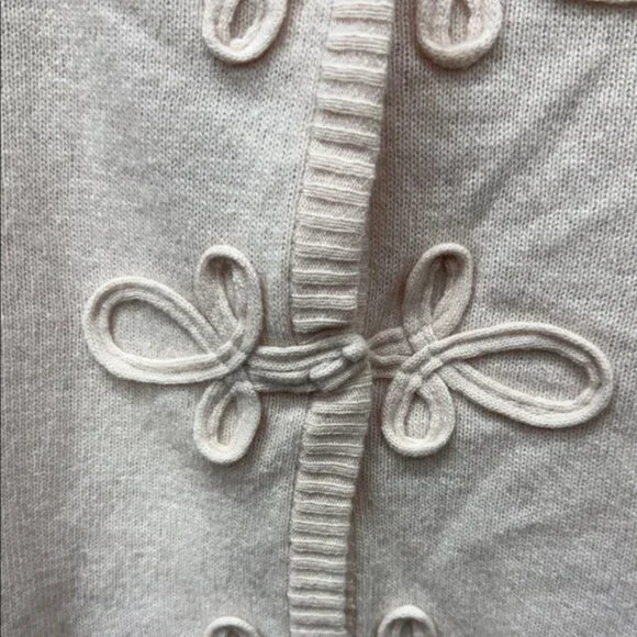 Vintage Contemporaine Elegant Salmon wool Top with Decorative Accents Sz L - Picture 3 of 4